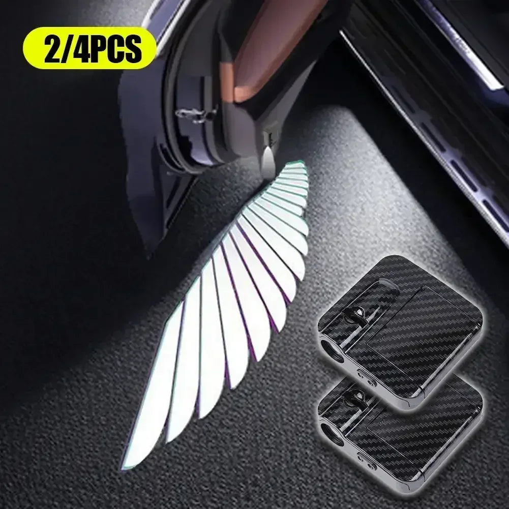 Car Welcome Light, Door Light, Angel Wing Projection Light, Wireless Door Projection Welcome Light