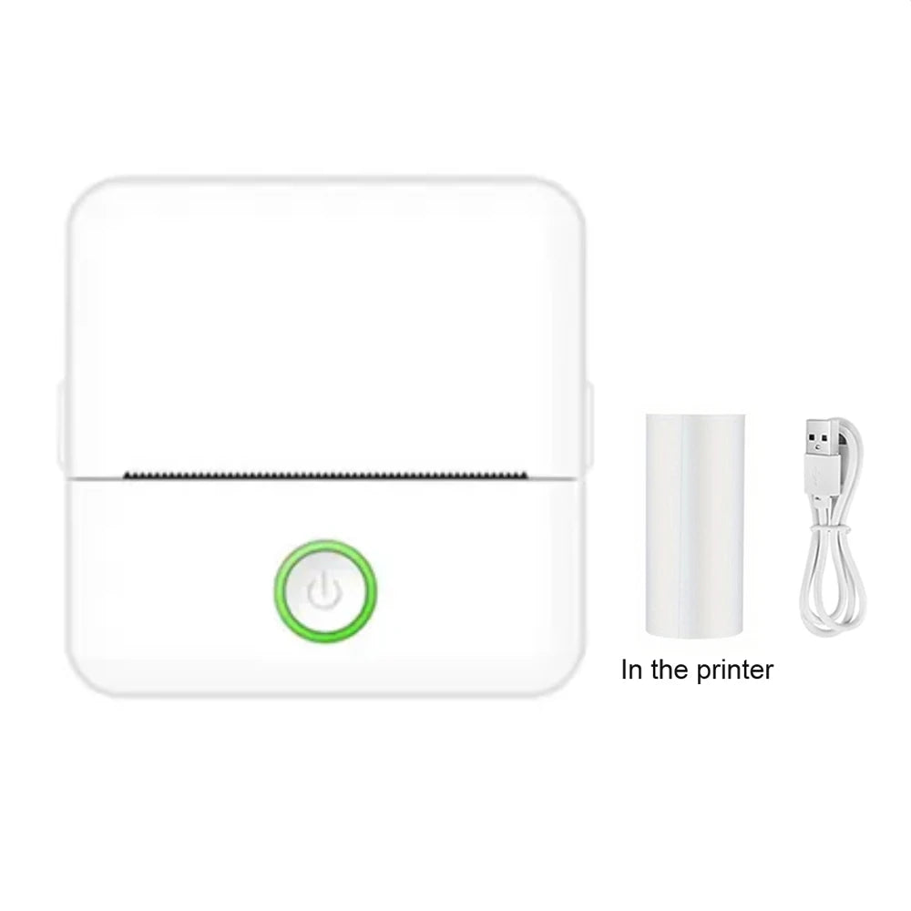 Wireless Mini Thermal Printer Wireless Mini Thermal Printer, Portable Label Maker, 200Dpi High Resolution, USB Rechargeable