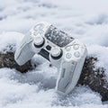 Tactical Mecha Matte Silicone Soft Protector Sticker Skin for Sony Dualsense 5 PS5 Controller Case Thumb Stick Grip Cap Cover