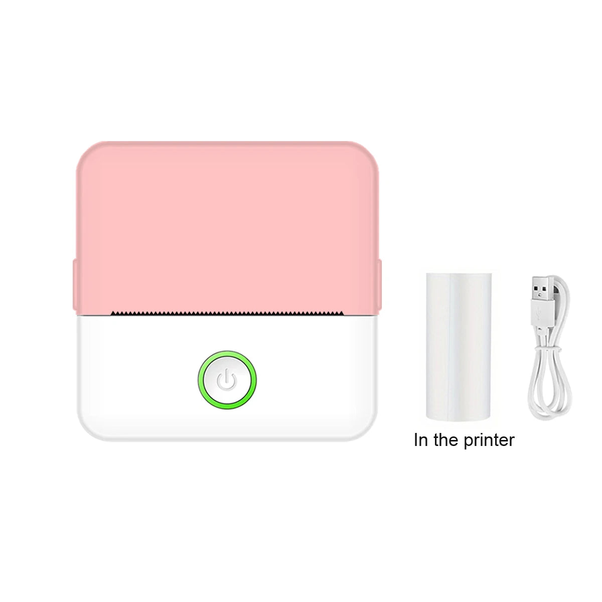 Wireless Mini Thermal Printer Wireless Mini Thermal Printer, Portable Label Maker, 200Dpi High Resolution, USB Rechargeable