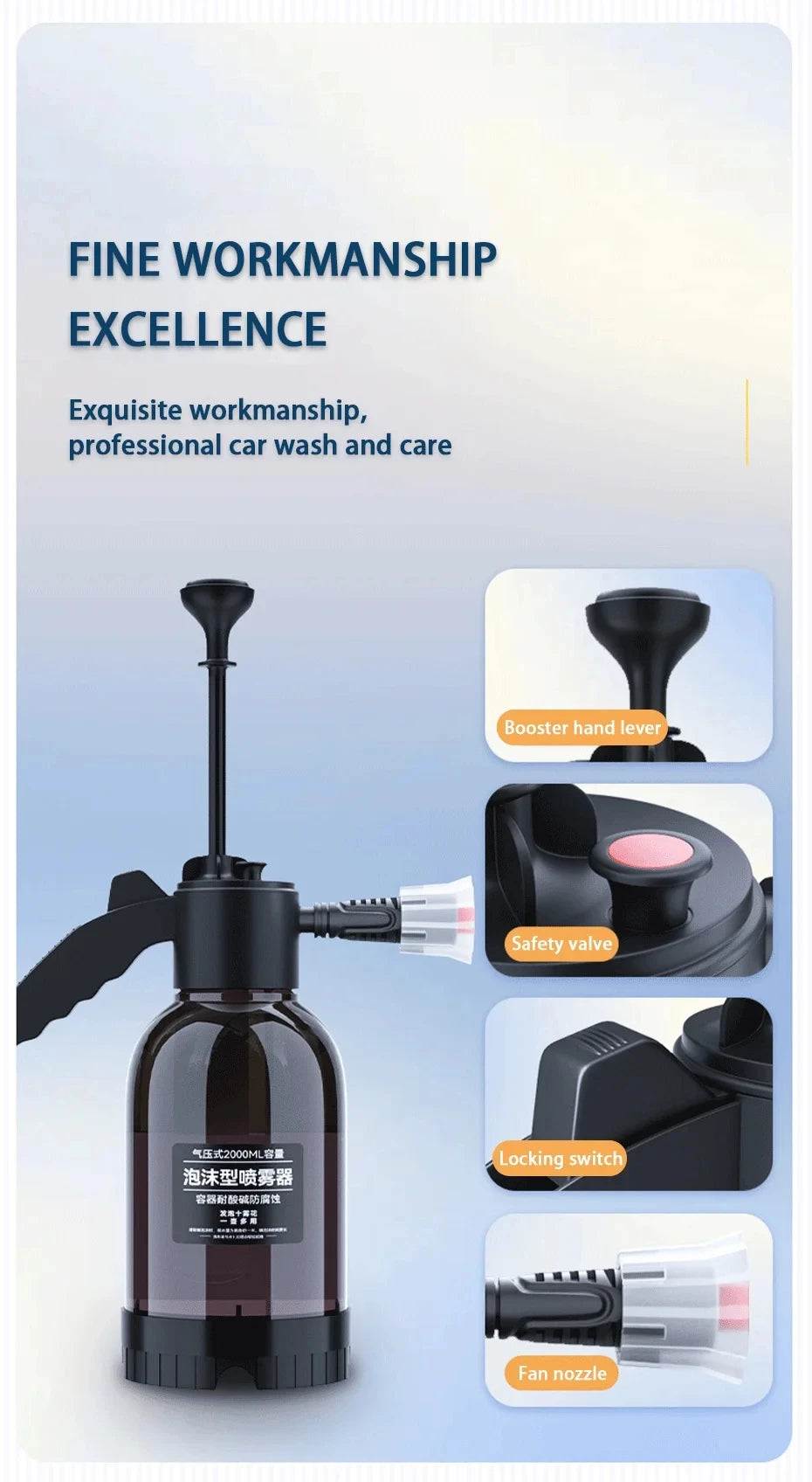 Nexora FoamPro — 2L Snow Foam Pump Sprayer