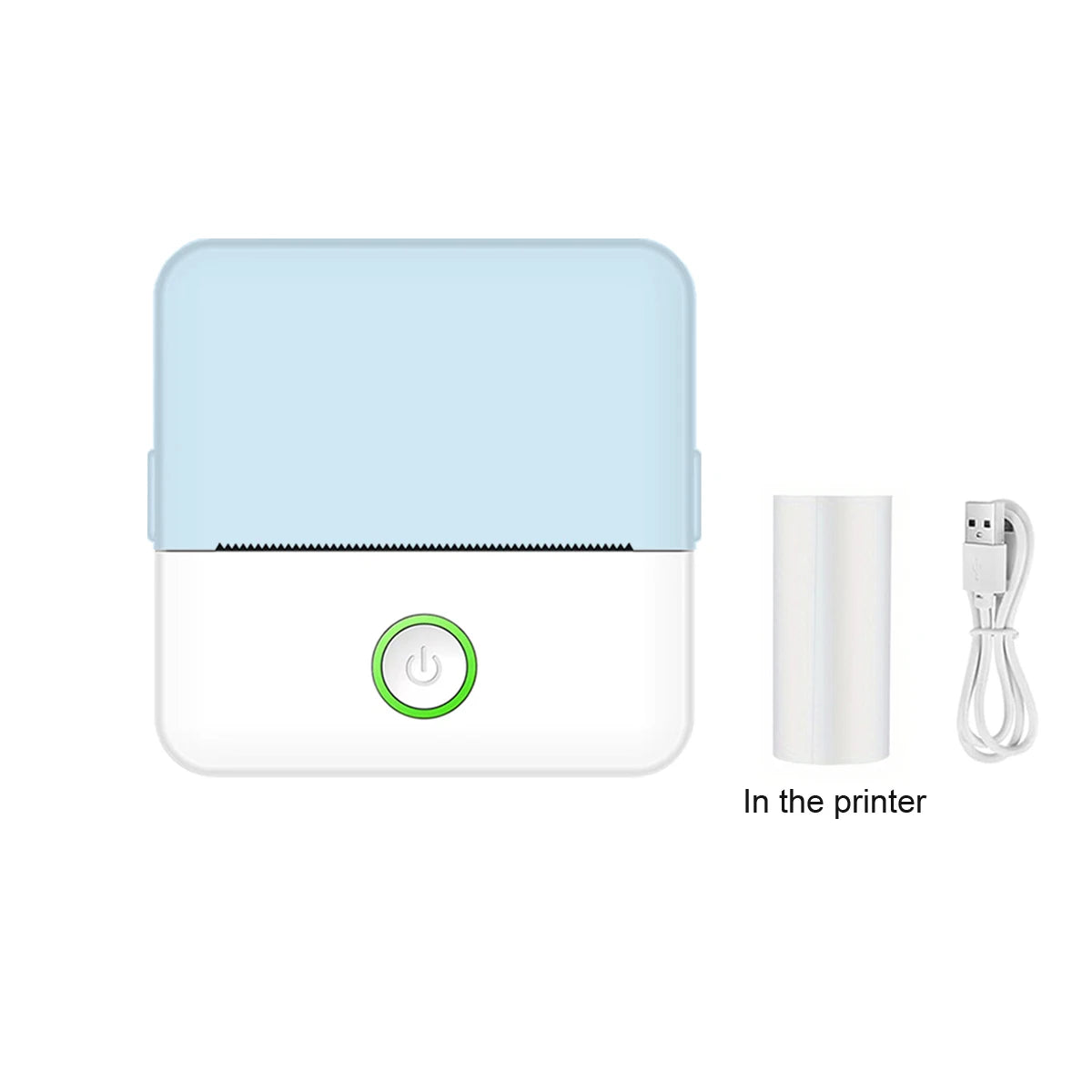 Wireless Mini Thermal Printer Wireless Mini Thermal Printer, Portable Label Maker, 200Dpi High Resolution, USB Rechargeable